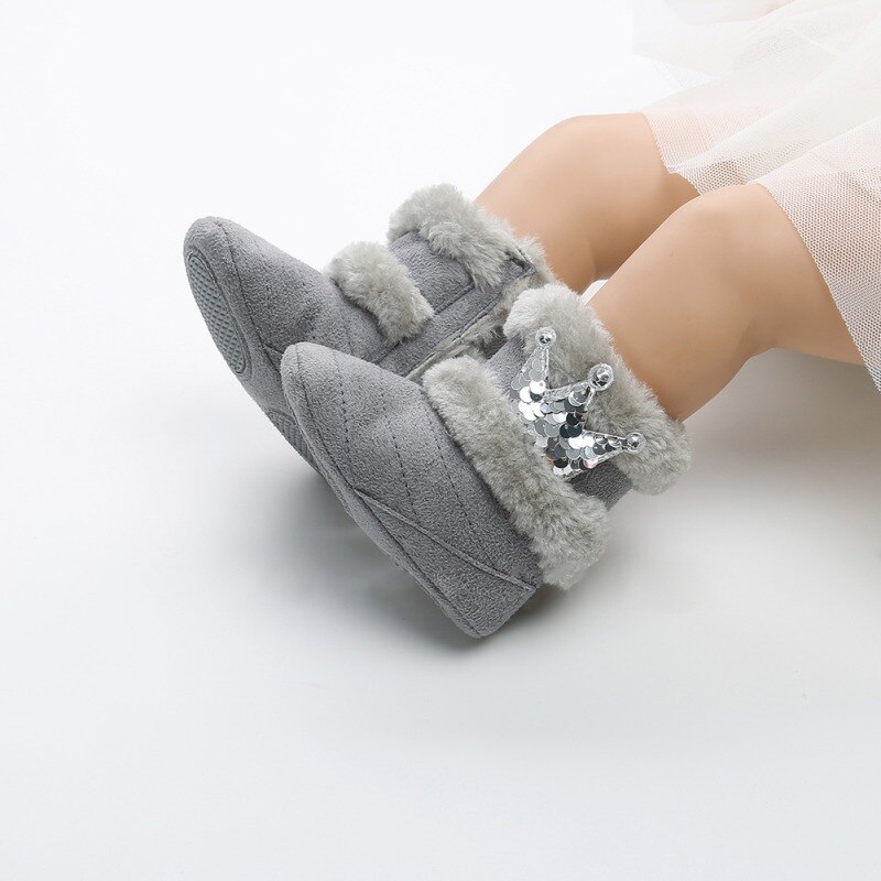 Baby Winter Boots Mid-Calf with Fur